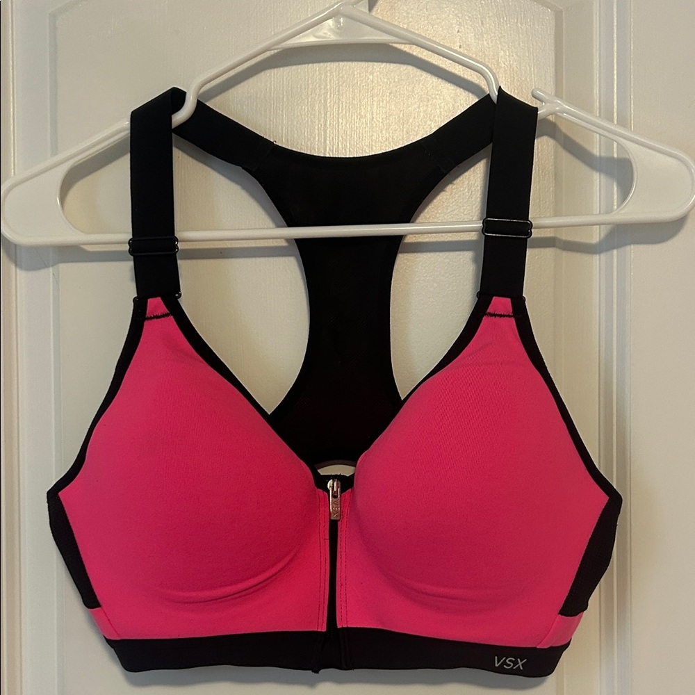 Victoria’s Secret VSX Sport front zip athletic sports bra 34C